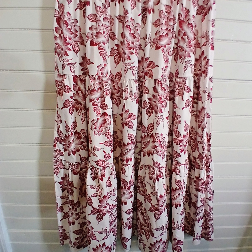 Kate & Sam XL Floral Tiered Maxi Dress Boho Peasant Prairie Cottage - Picture 6 of 10